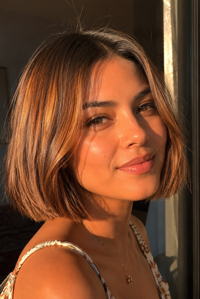 mango sunset bob hairstyles