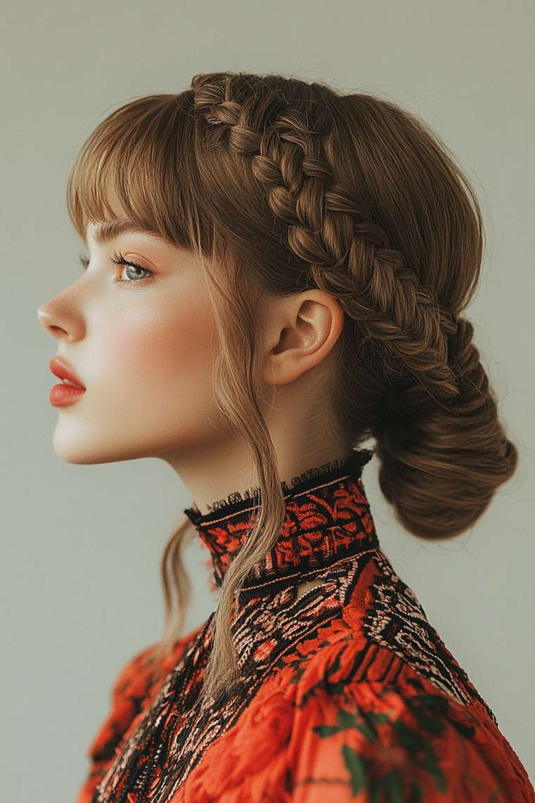 Bowl Cut With Braids