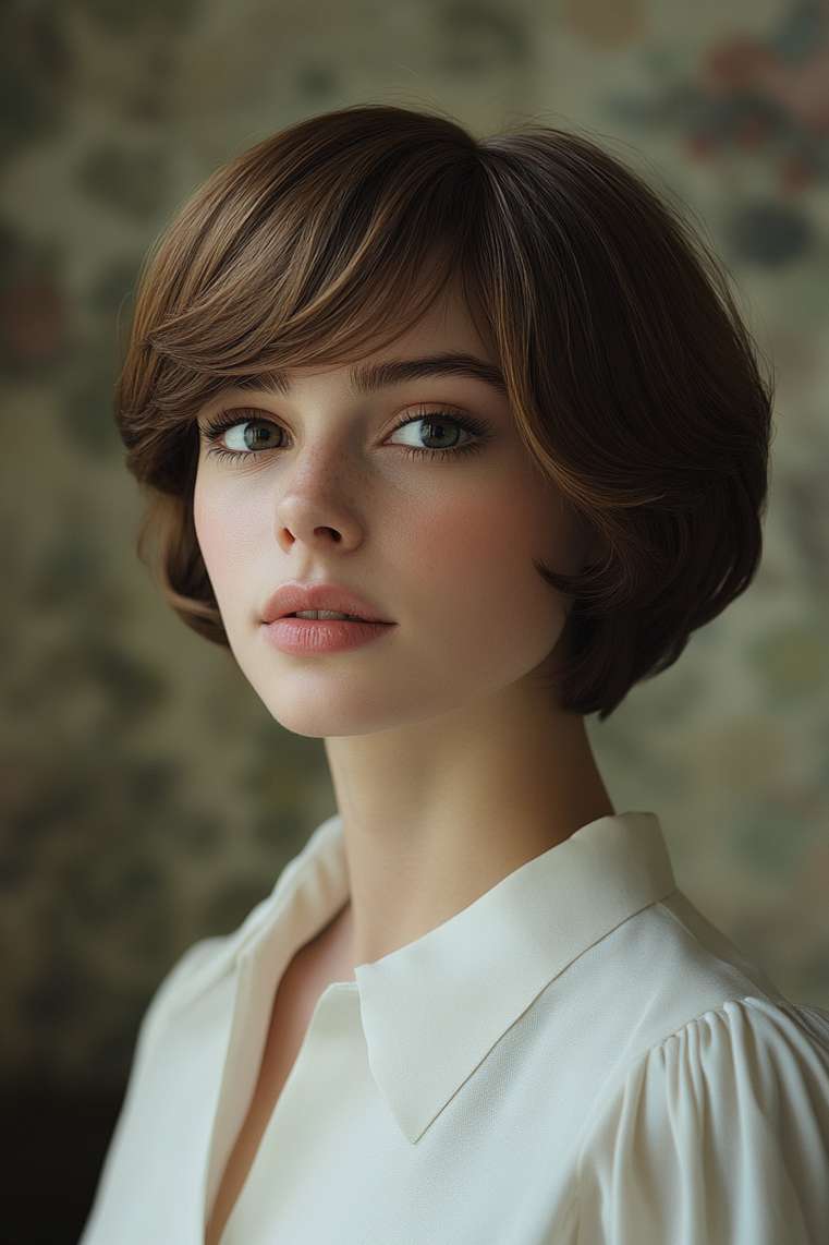 Bowl Cut With Side Part