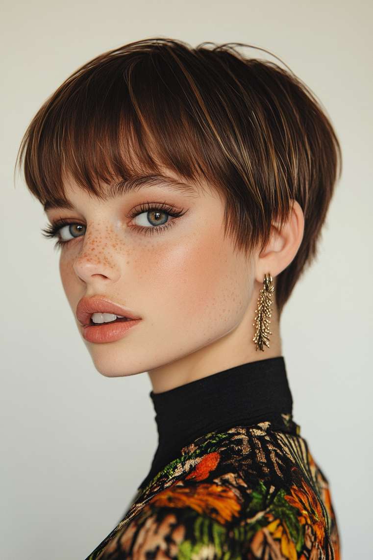 Bowl Cut With a Pixie Twist