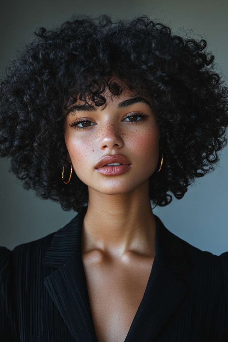 Curly Bowl Cut