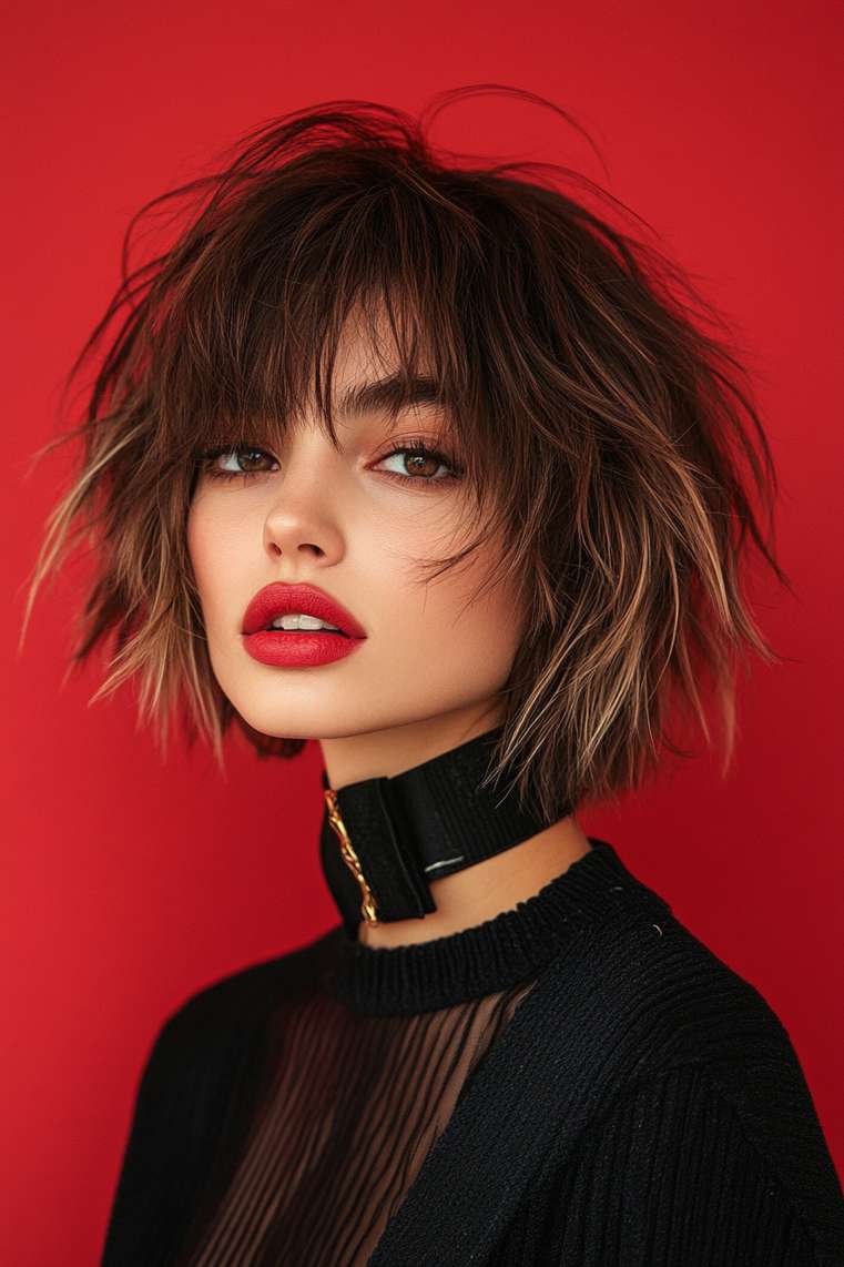 Edgy Shaggy Bowl Cut
