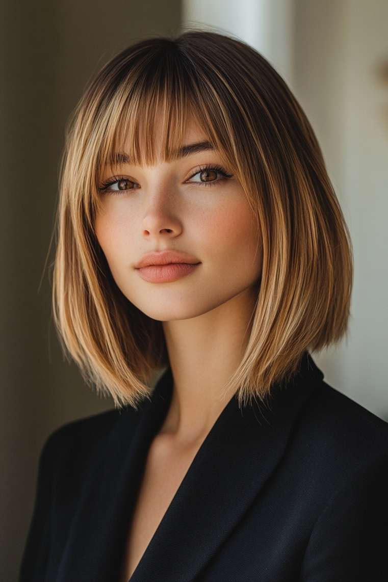 Ombre Bowl Cut