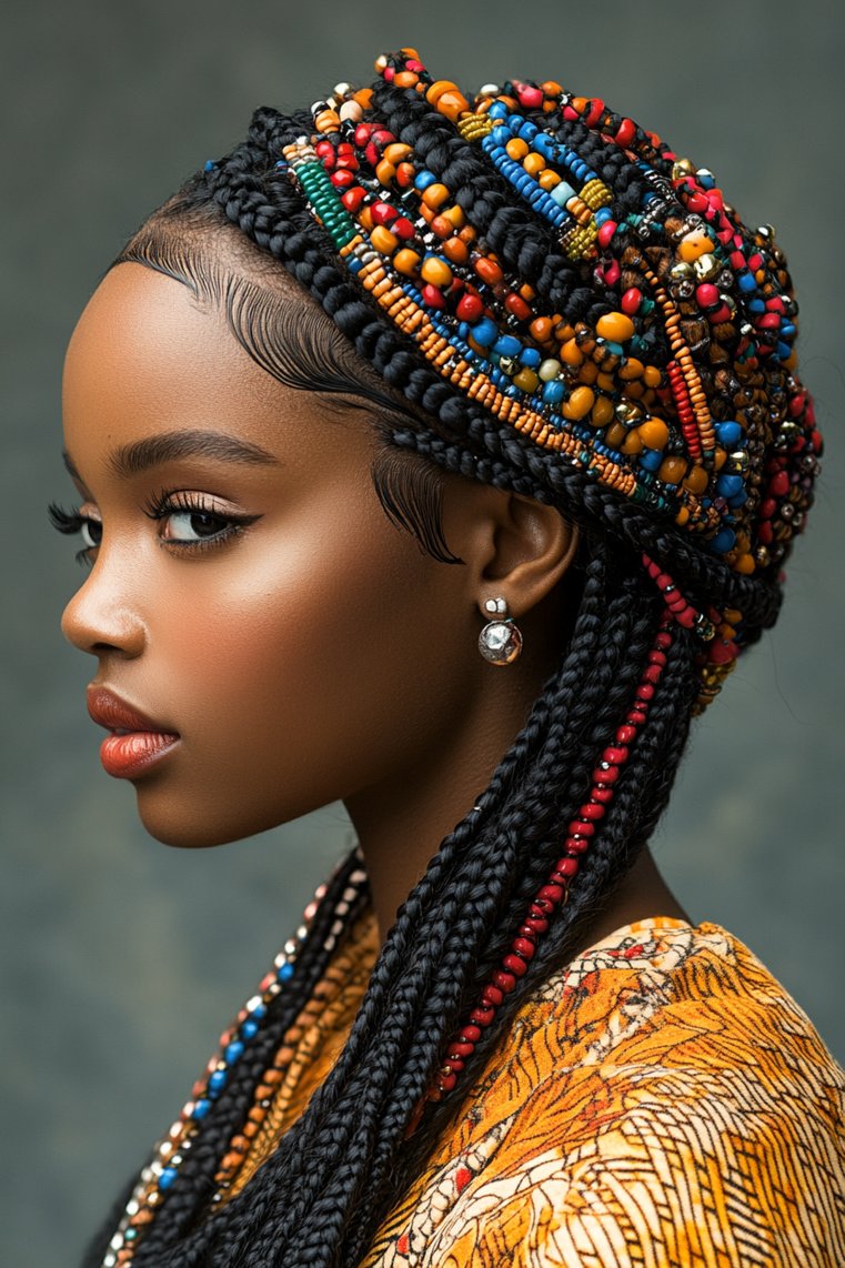 Artistic Fulani Braids