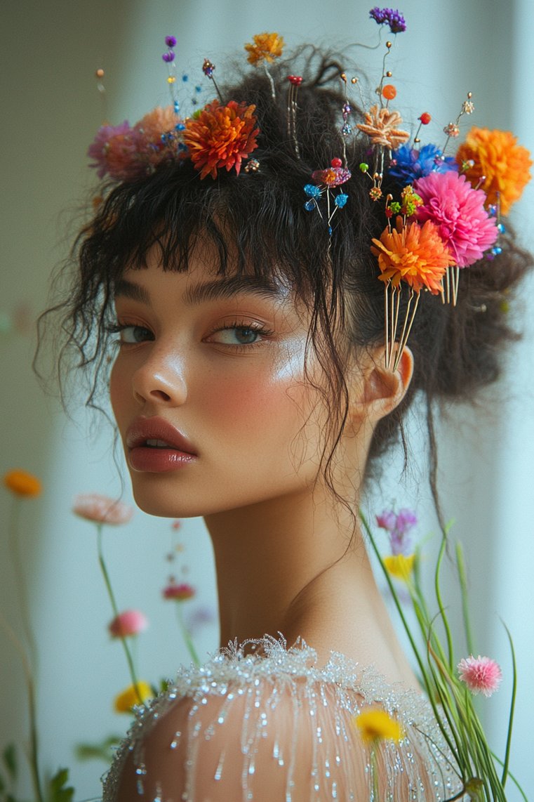 Artistic Hairpins With Micro Bangs