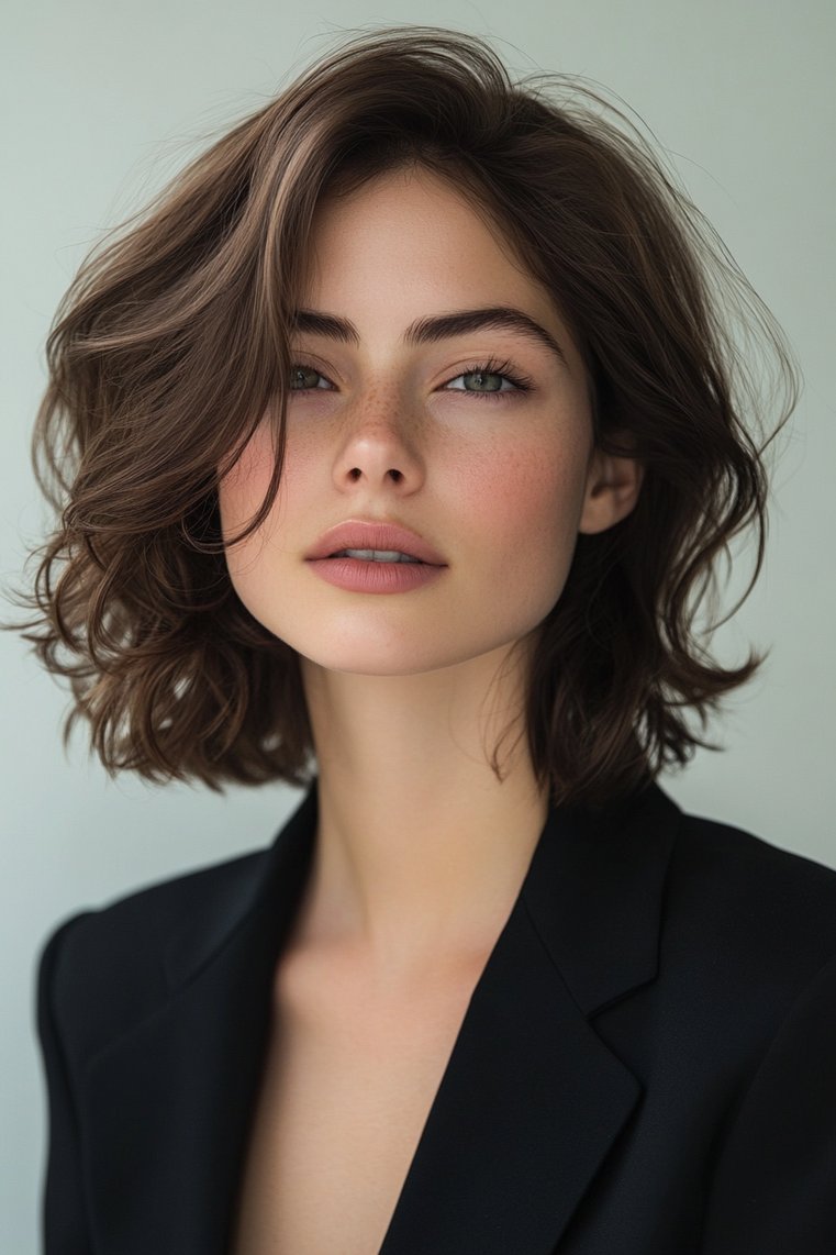 Asymmetrical Brown Cut