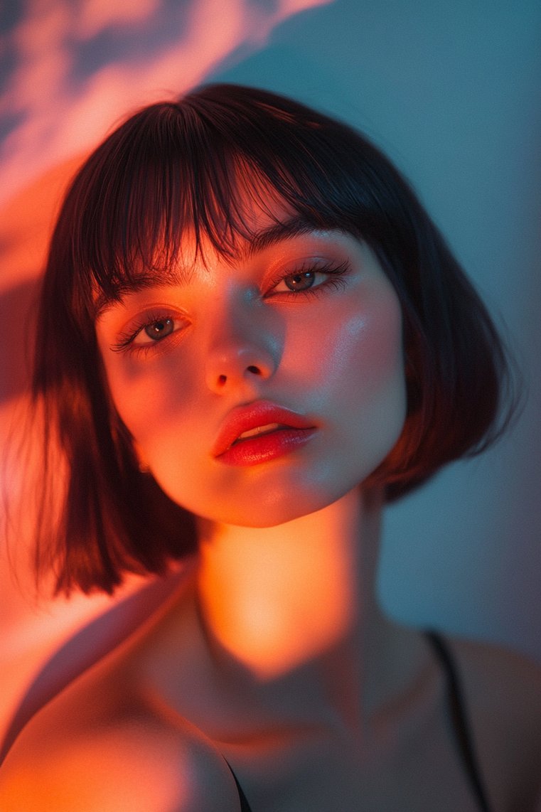 Baby Bangs on Short Hair