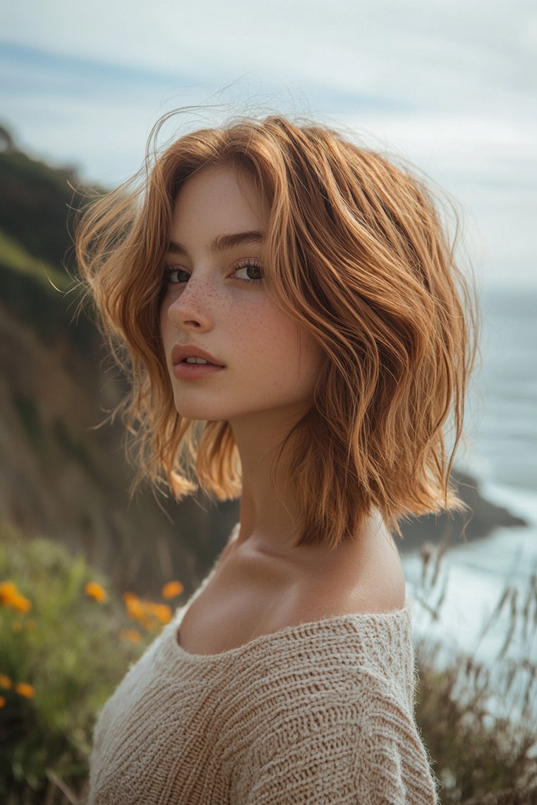 Beachy Shaggy Bob