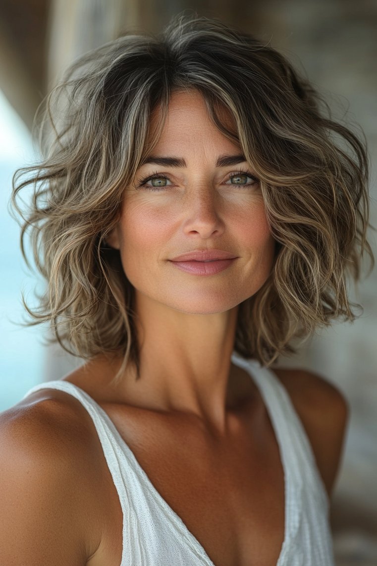 Beachy Waves on Short Hair
