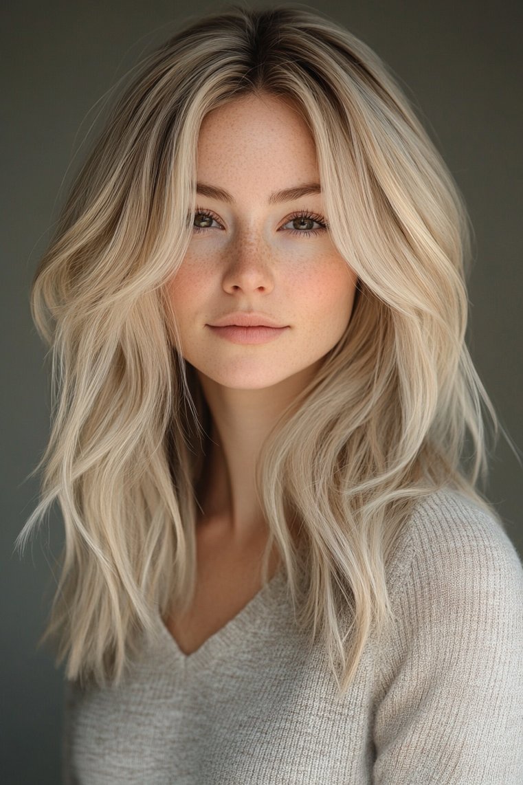 Beige Blonde Highlights for Neutral Skin