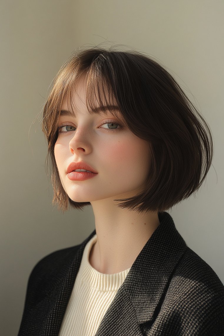 Blunt Bob With Face-Framing Layers
