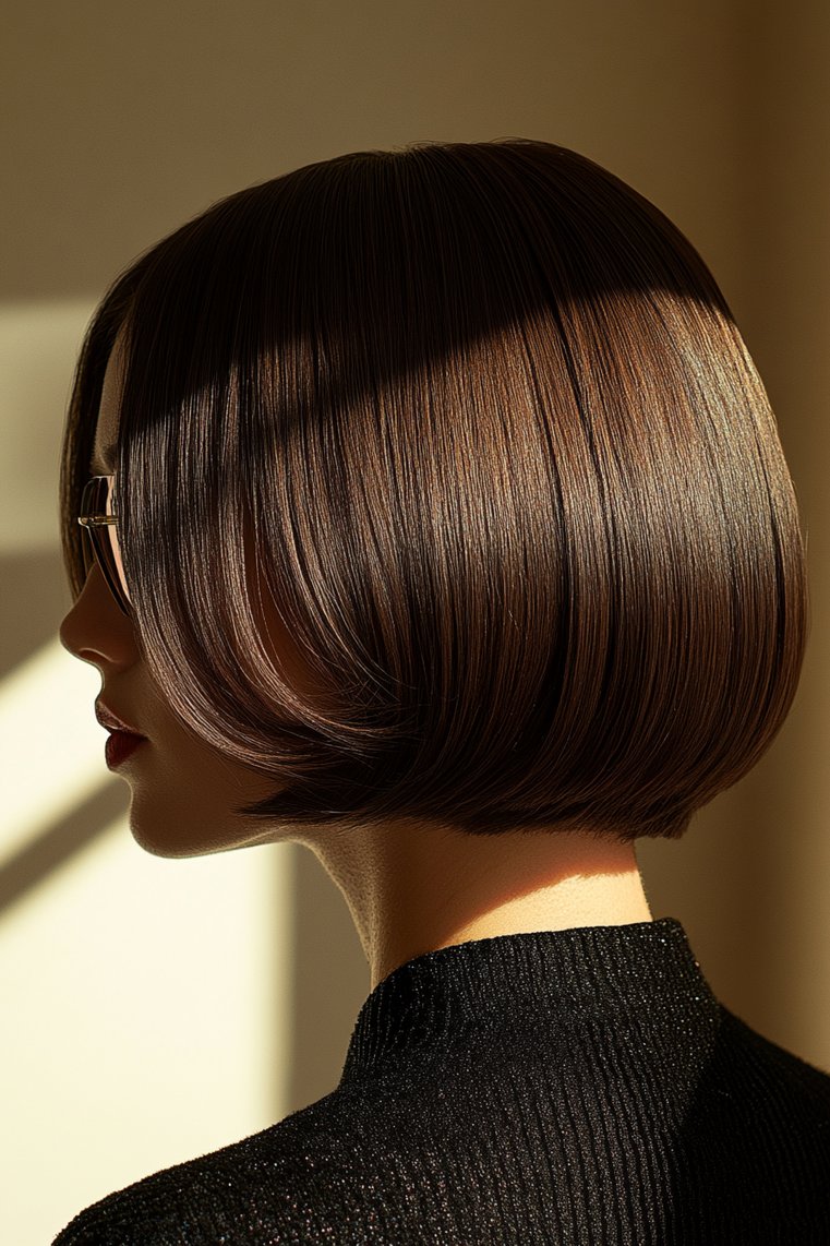 Blunt Brown Bob