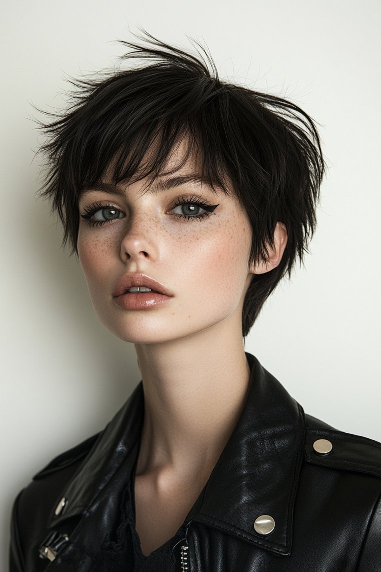 Blunt Cut Bixie for a Modern Edge