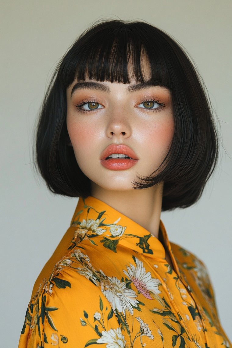 Blunt Cut Lob