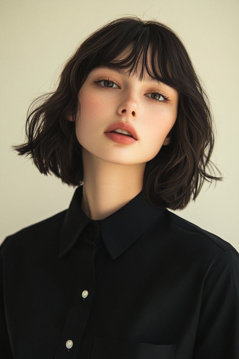 Blunt Cut With Fringes