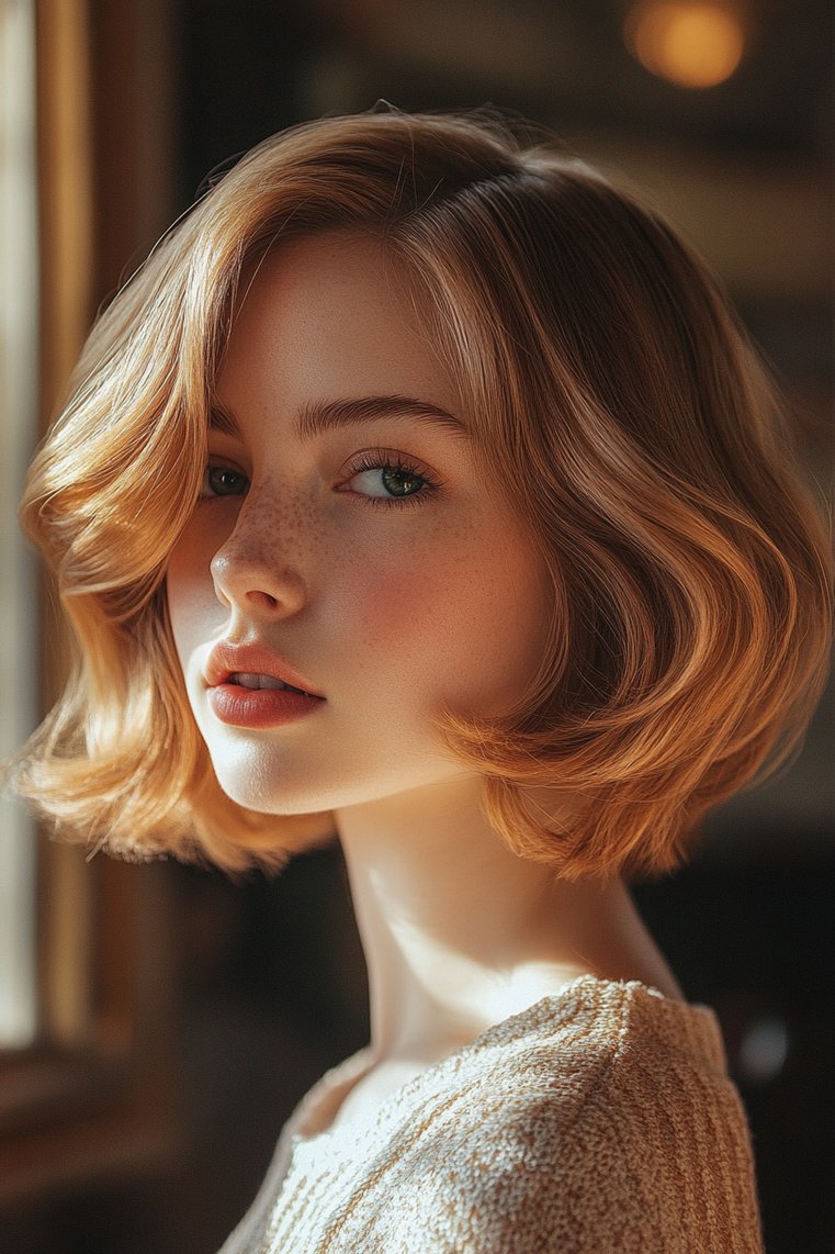 Blunt Cut With Soft Waves