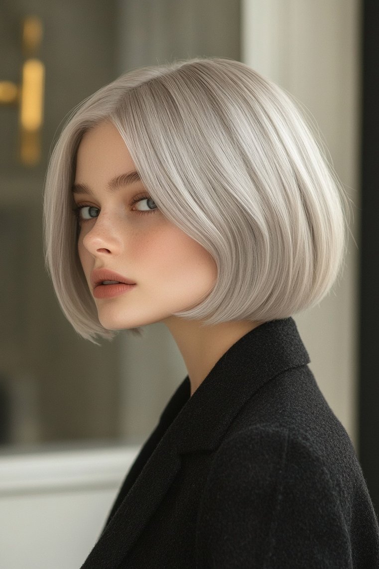 Blunt Gray Bob