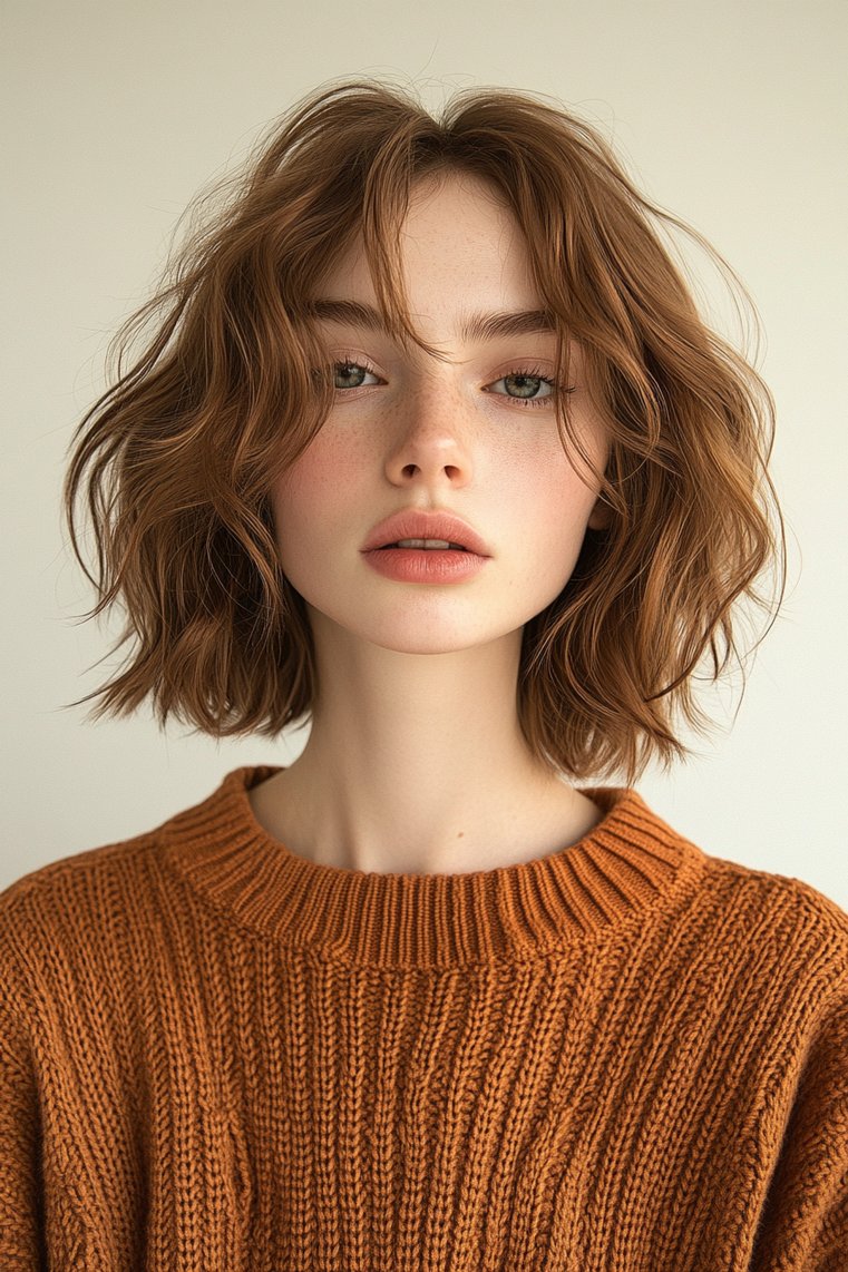 Blunt Shaggy Bob