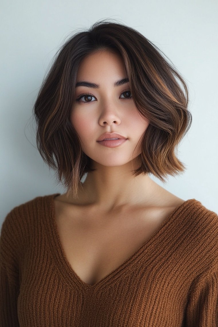 Bob With Deep Side Part