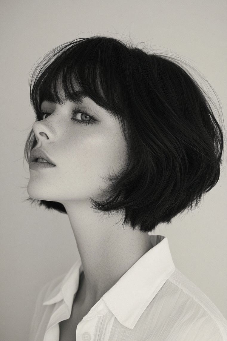 Bob With a Textured Fringe