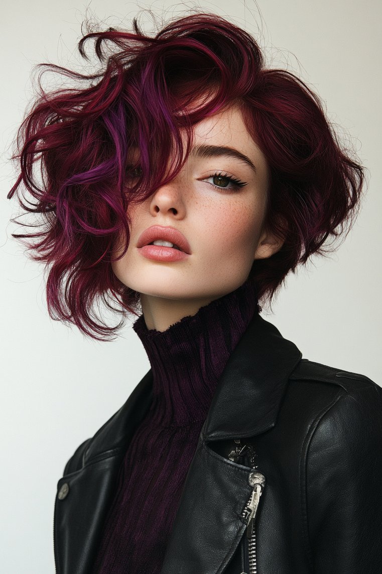 Bold Burgundy Undercut