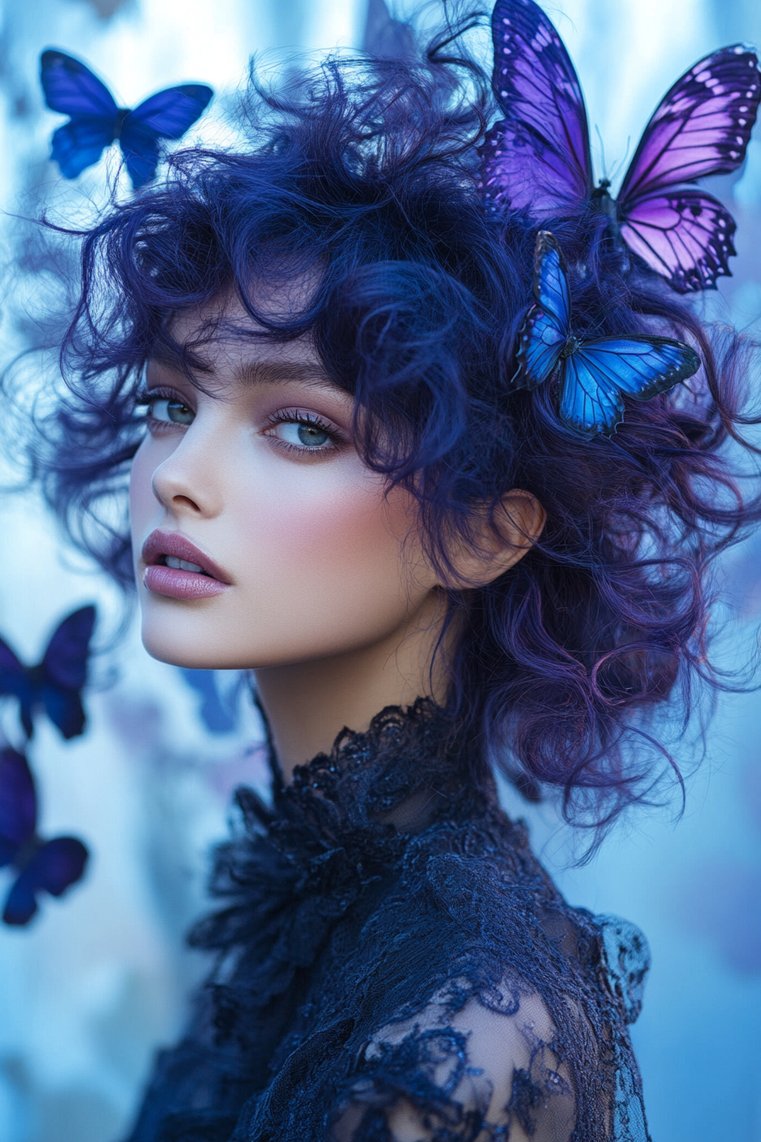 Bold Butterfly Cut With Color