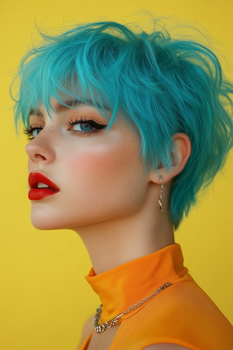 Bold Colored Pixie