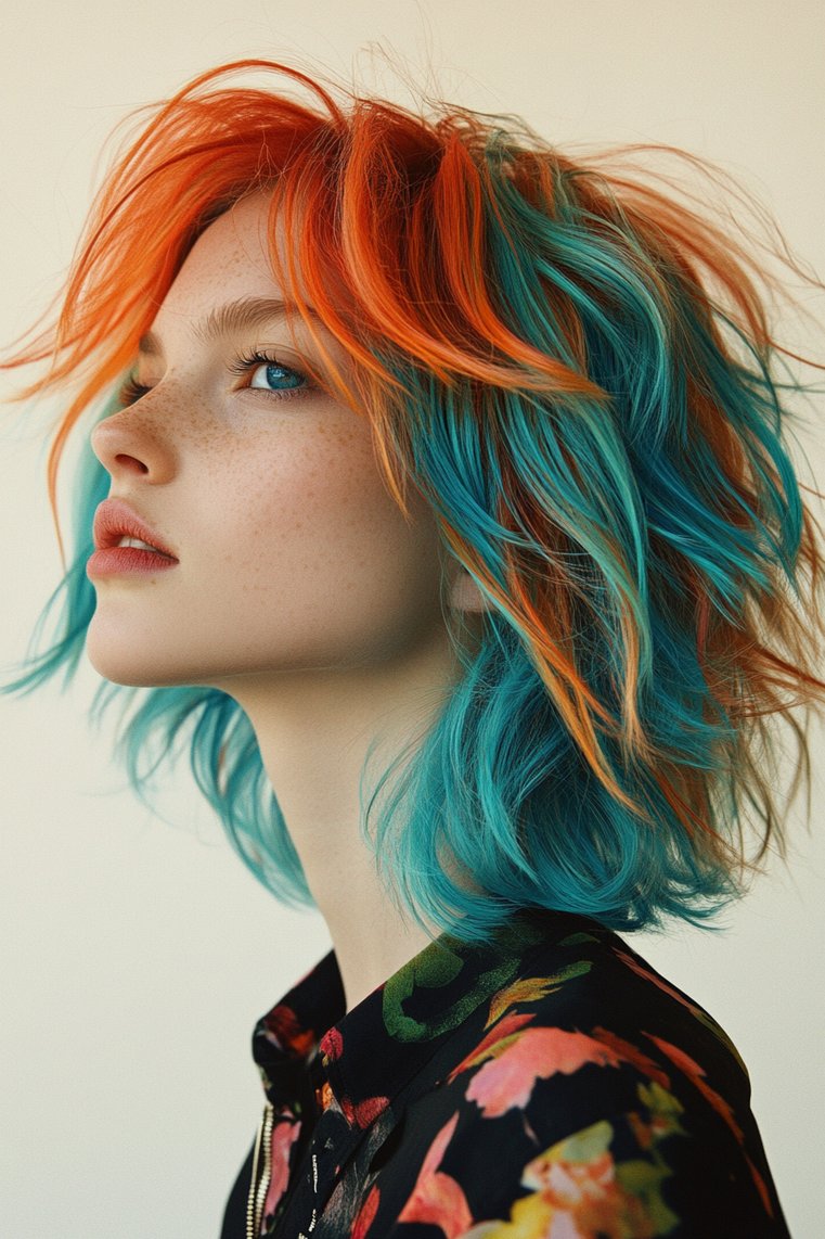 Bold Colored Shag