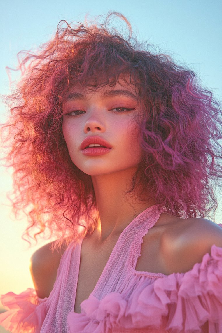 Bold Feathered Curls
