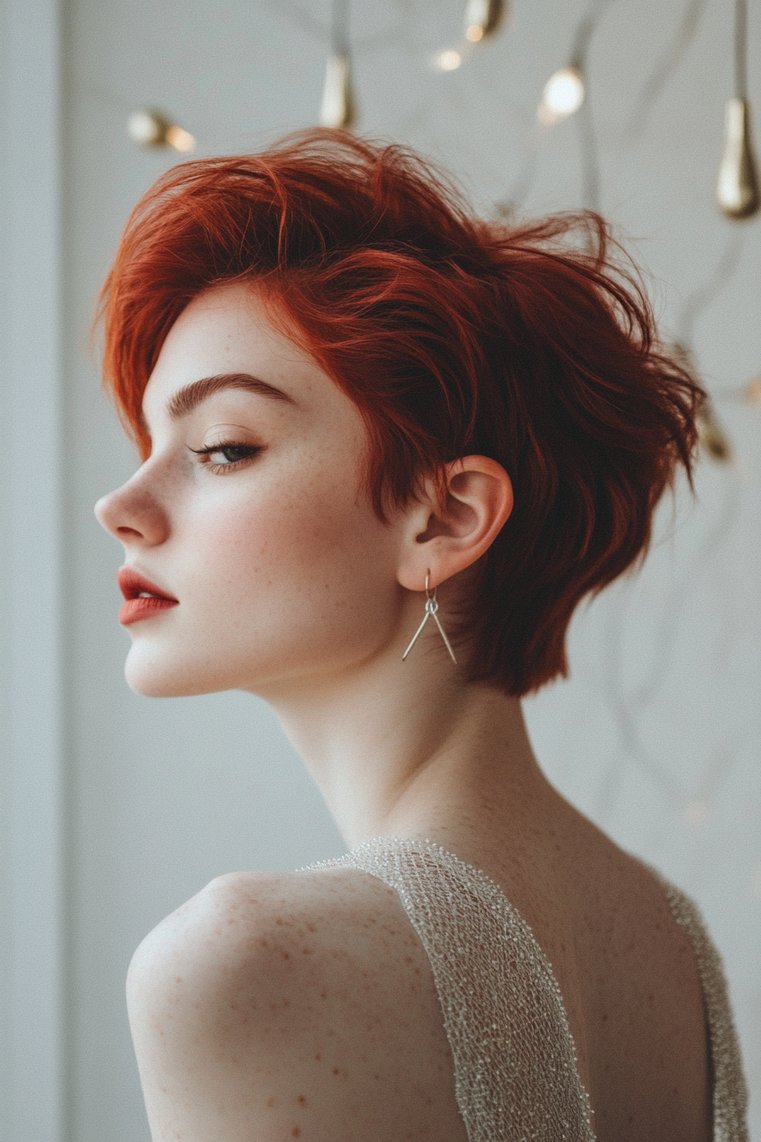 Bold Red Textured Crop