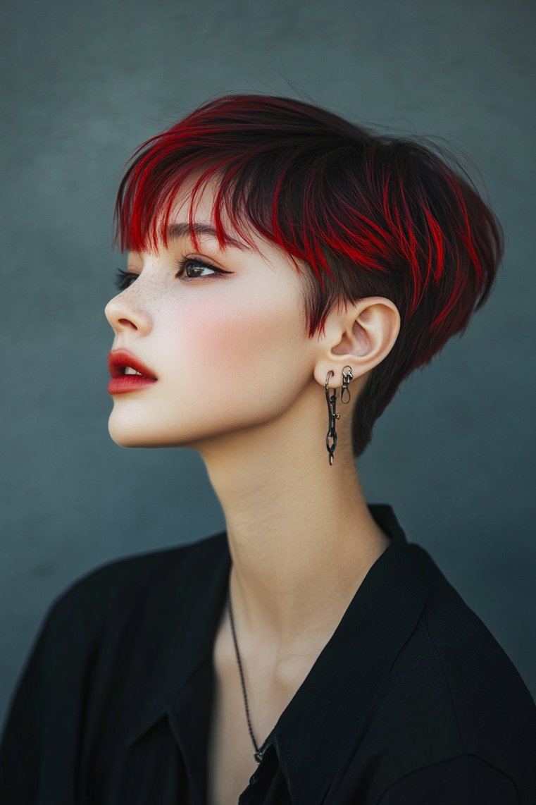 Bold Red and Black Contrast