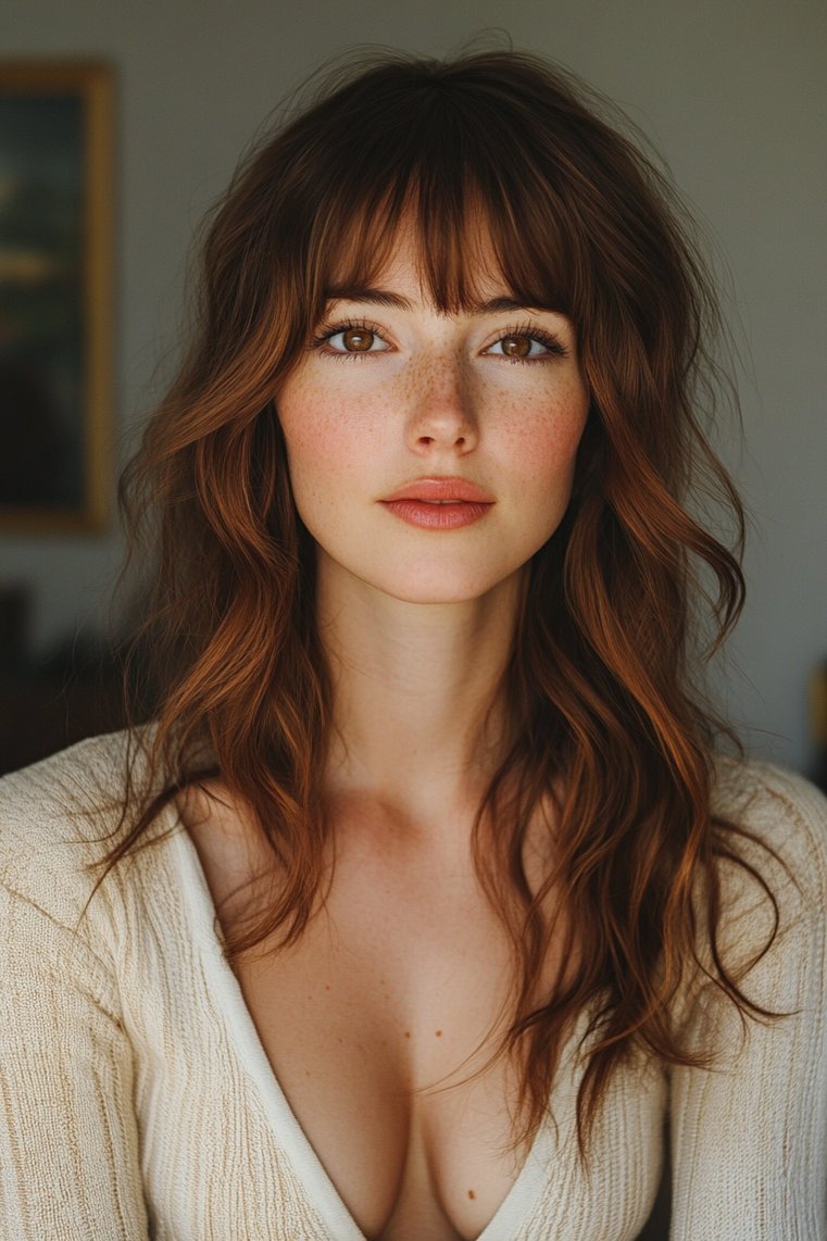Bold Textured Bangs