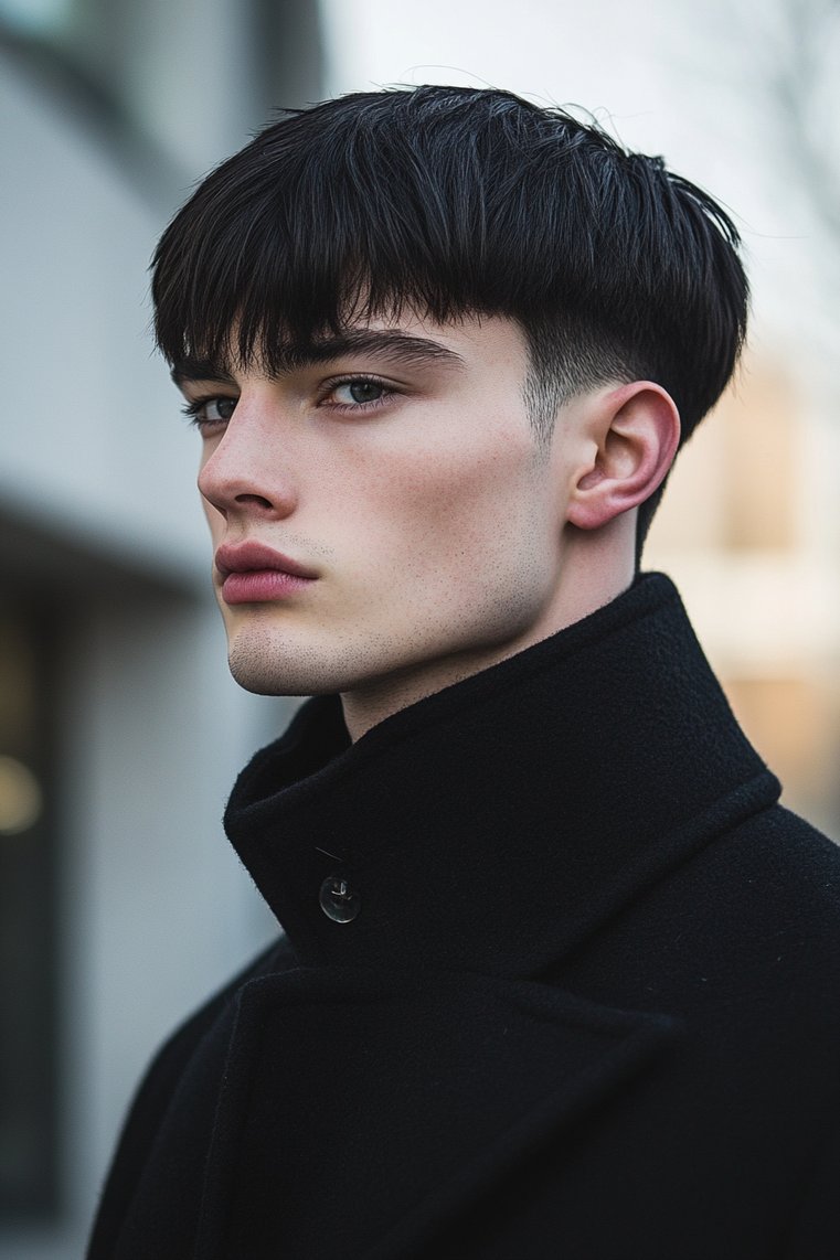 Bowl Cut With Sideburns