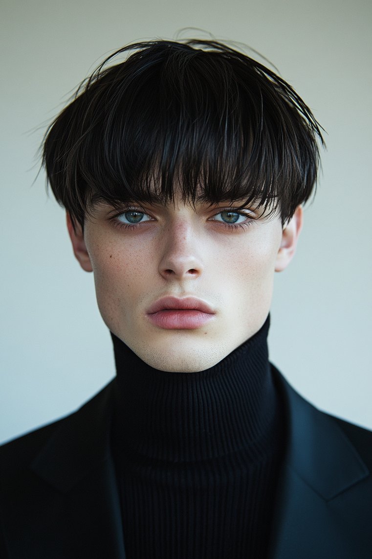 Bowl Cut With a Nape Fade