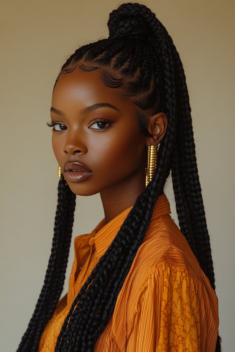 Box Braids Ponytail
