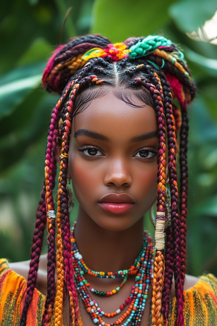 Box Braids With a Twist