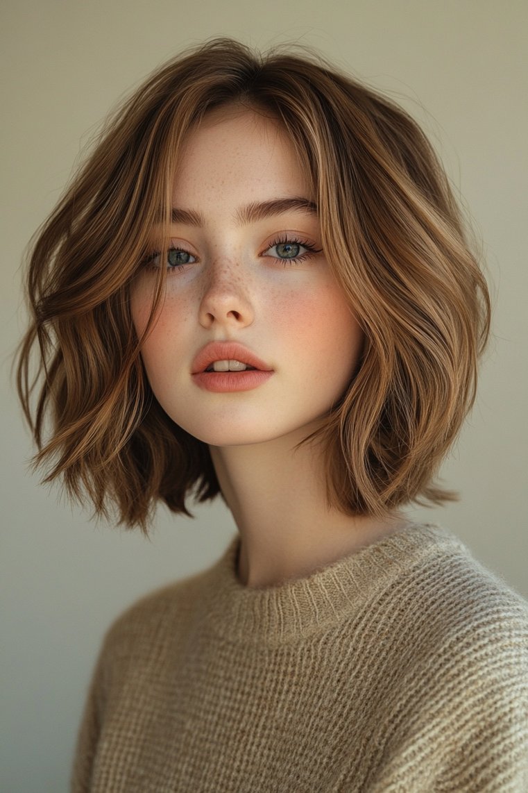 Boy Cut With Volume