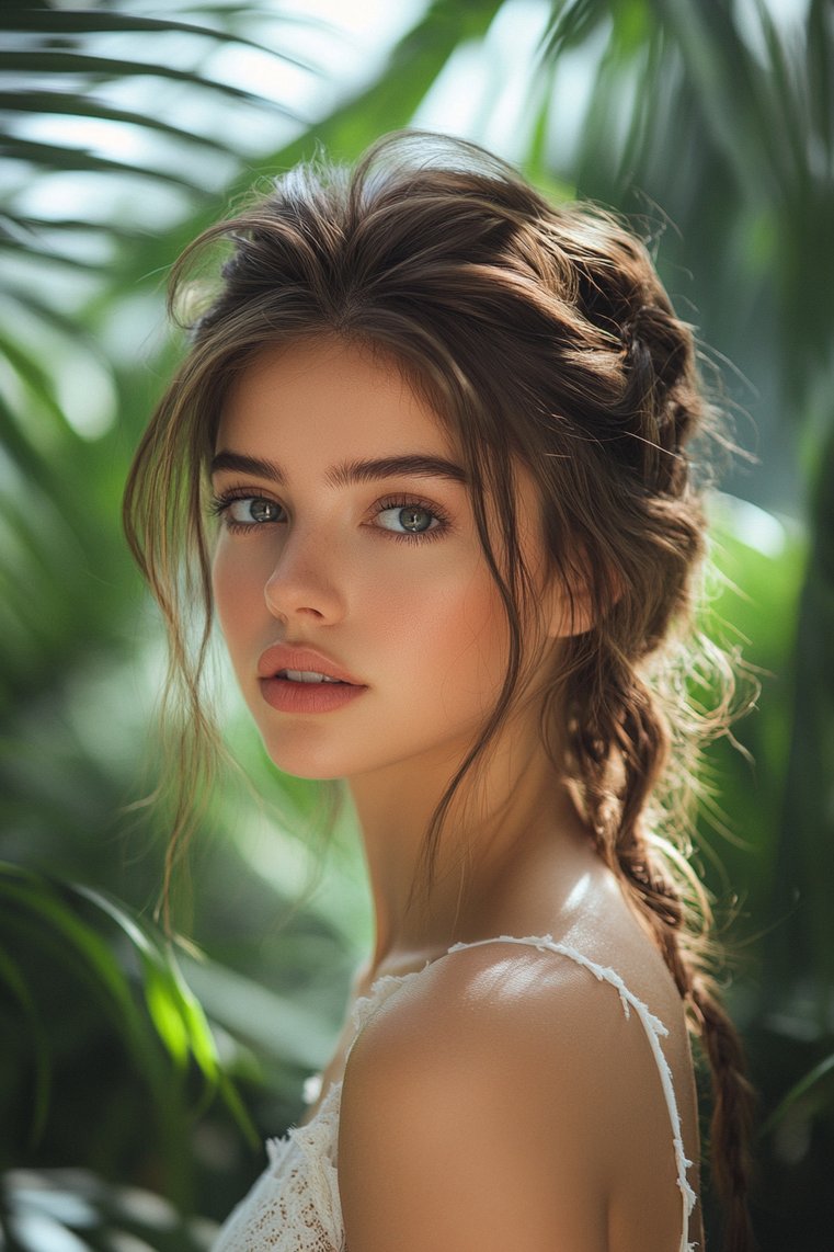 Braided Half-Updo