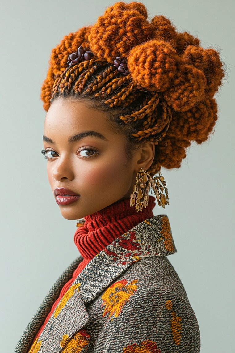 Braided Mohawk Updo