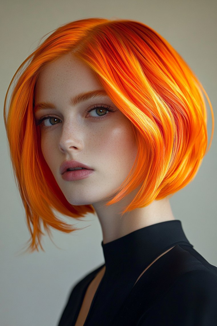 Bright Orange Streaks