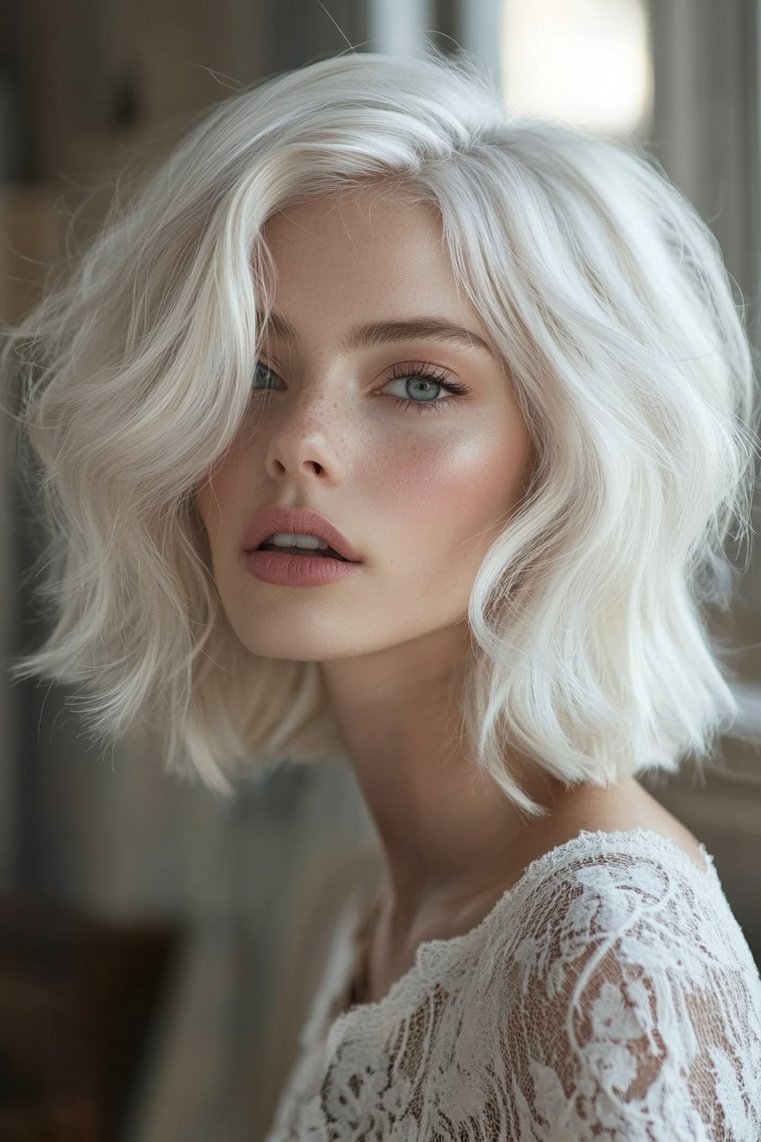 Bright Silver Full Head