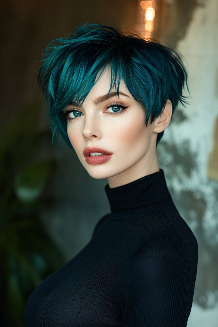 Bright Teal Highlights
