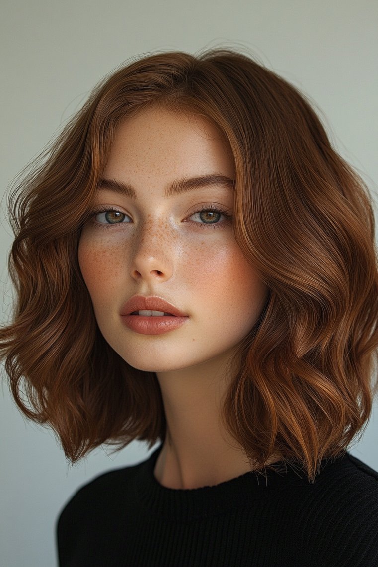Brown Cropped Cut