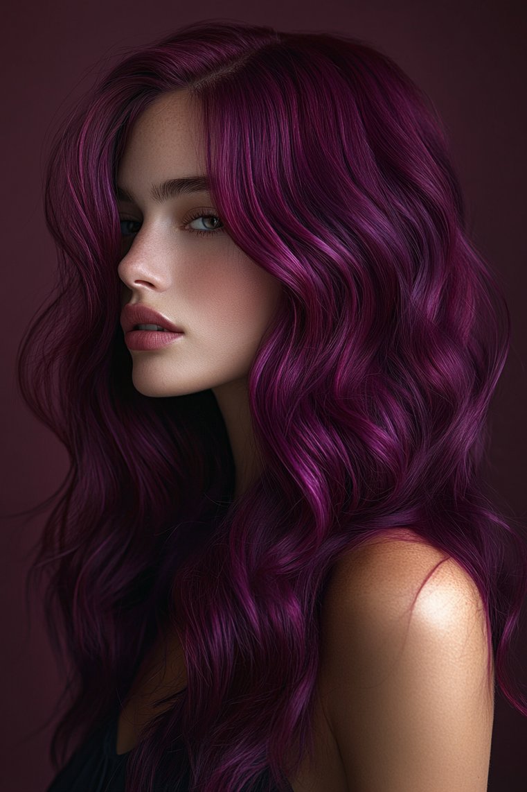 Burgundy With Subtle Lavender Undertones