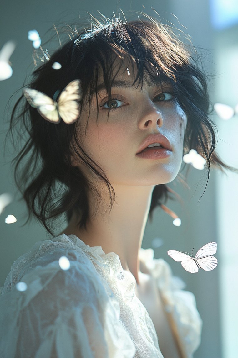 Butterfly Cut for Thick Hair
