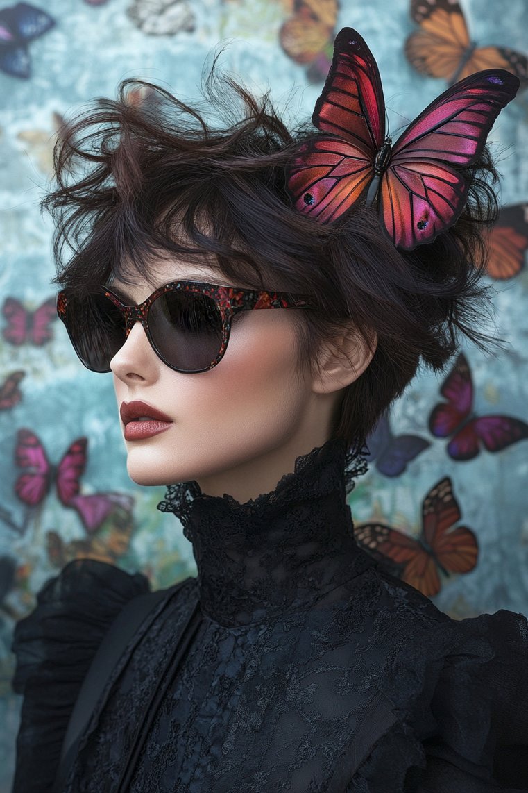Butterfly Cut for an Edgy Look