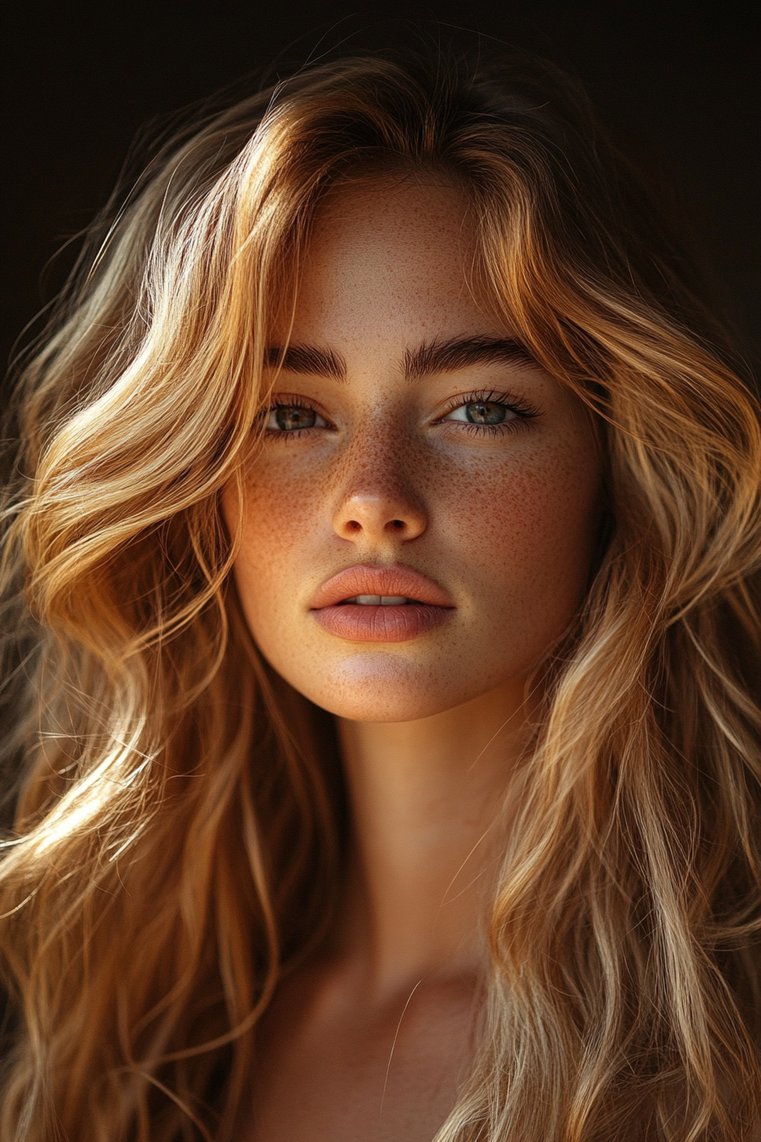 Butterscotch Blonde Highlights for Medium Skin