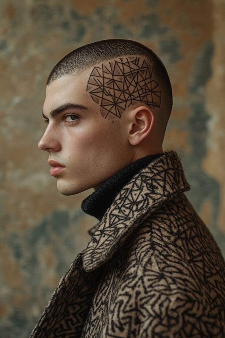 Buzz Cut With Designs
