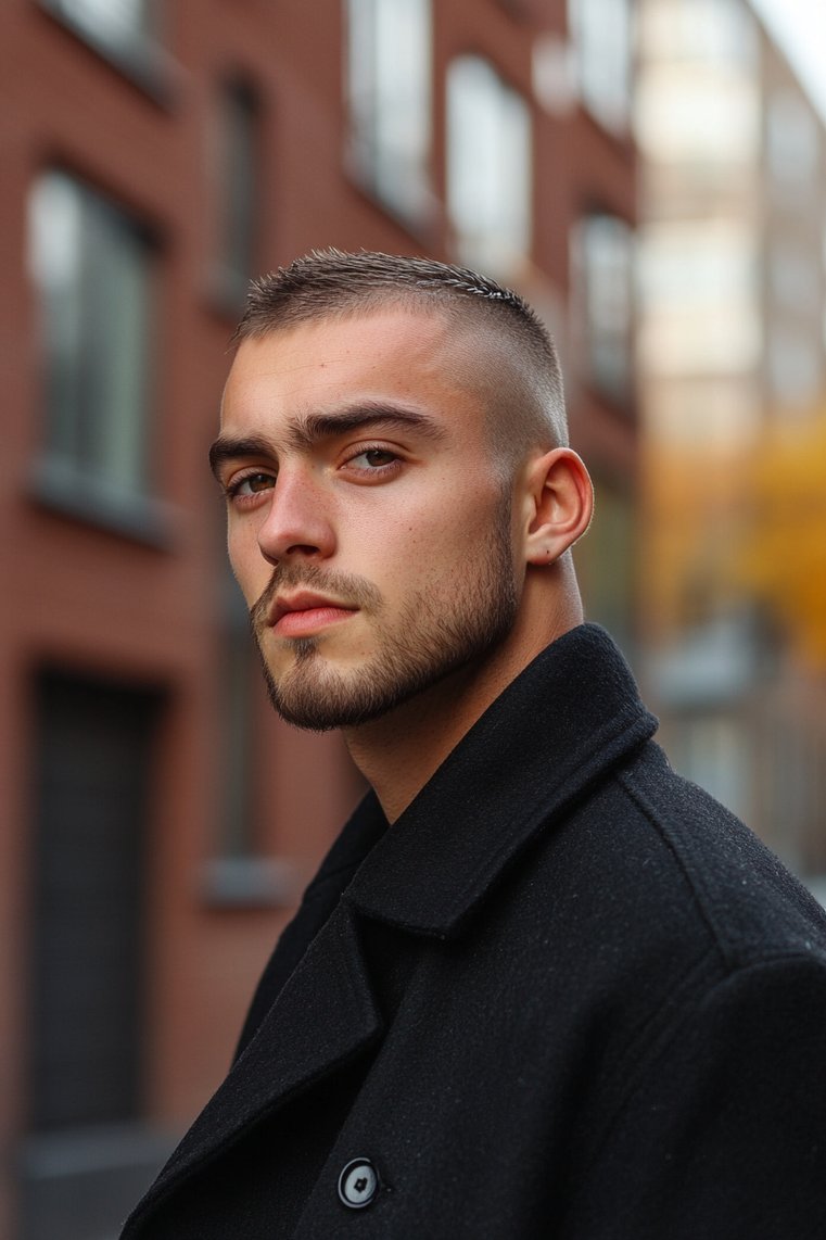 Buzz Cut With a Mohawk