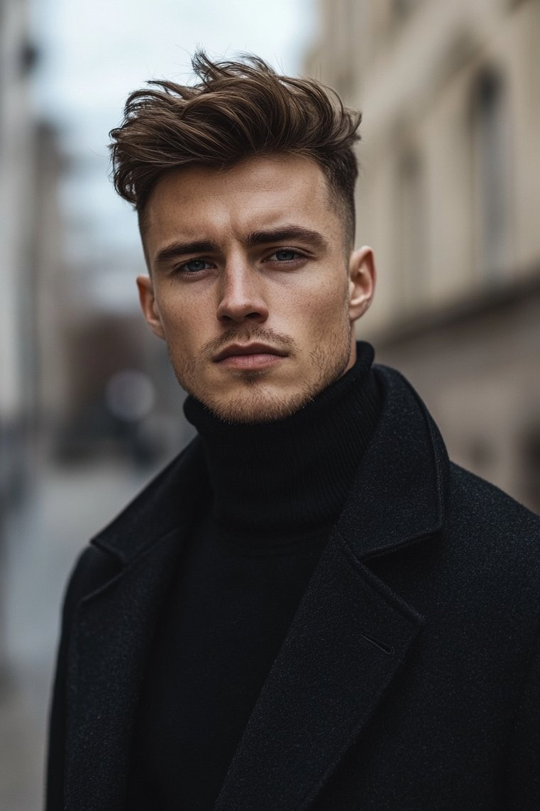 Buzz Cut With a Quiff